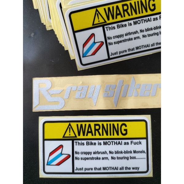STIKER WARNING THAILAND