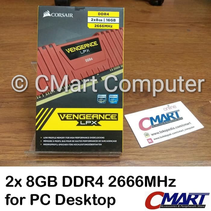 cma213 Corsair Vengeance LPX 16GB DDR4 2666MHz Memory RAM
