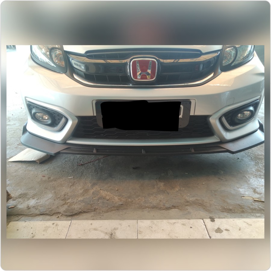 FLBHM- Front Lips Bumper Depan Hitam Glossy All New Brio 2018-2021 lips bumper depan ALL NEW BRIO