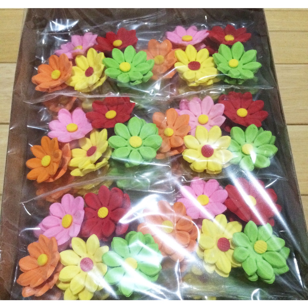 

Gumpaste hiasan kue bunga D2 karton