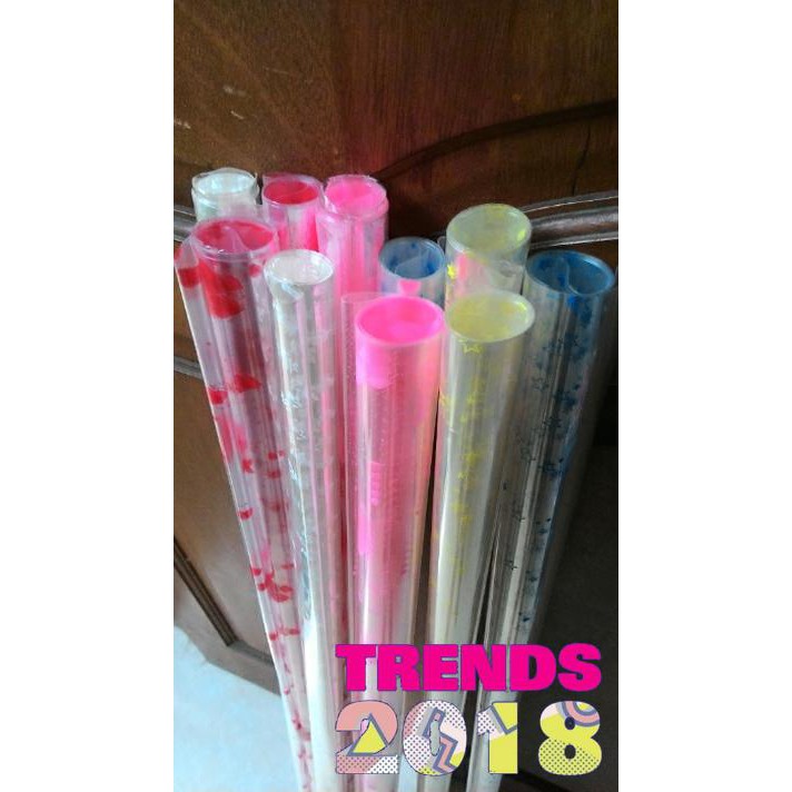 

NEW TEBAL- isi 5 lembar plastik parcel / bunga motif - Biru MUMER