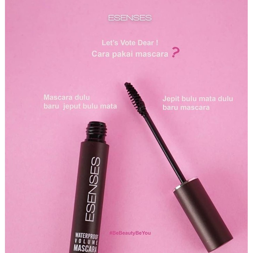 ✿ELYSABETHME✿  [ESENSES] Mascara waterproof maskara penebal bulu mata esenses evany