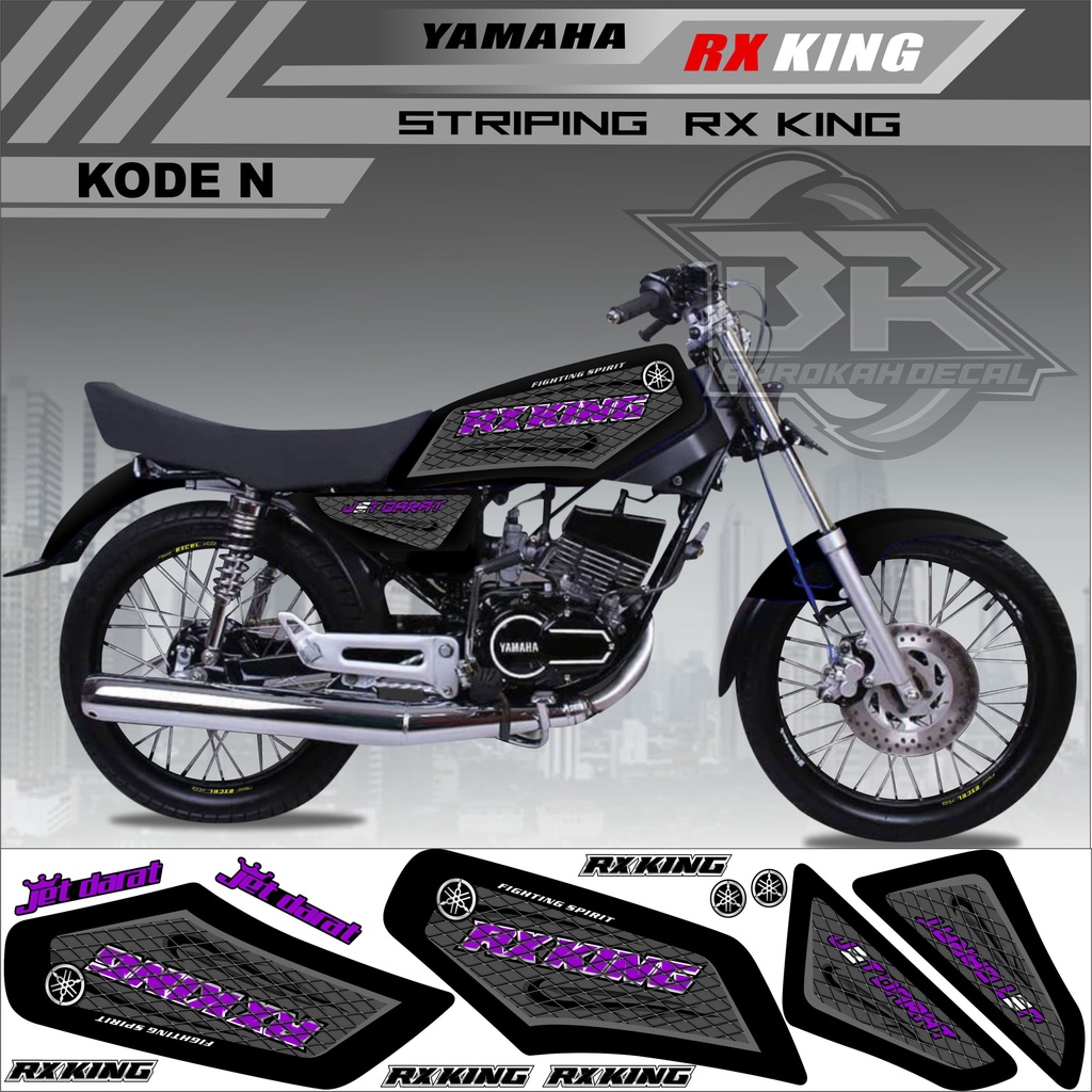 Sticker Rx King Variasi Stiker Lis Striping Rx King Kode N