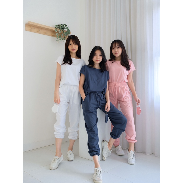 Kadaka S-0130 Set Jogger Pants with Top Comfy &amp; Sporty