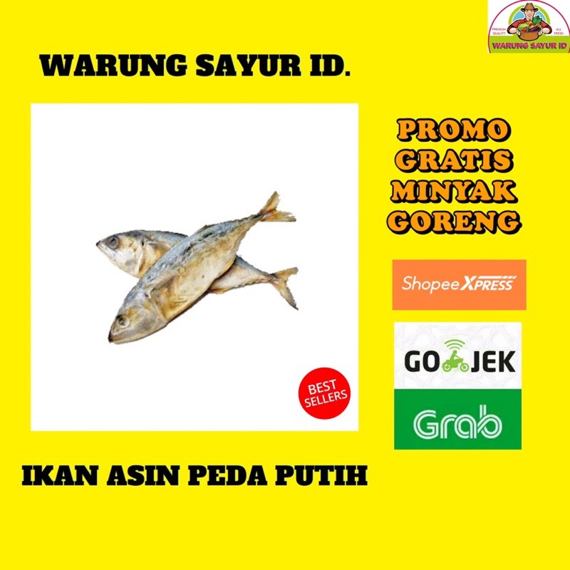 

IKAN ASIN PEDA PUTIH PER PACK 250 GRAM