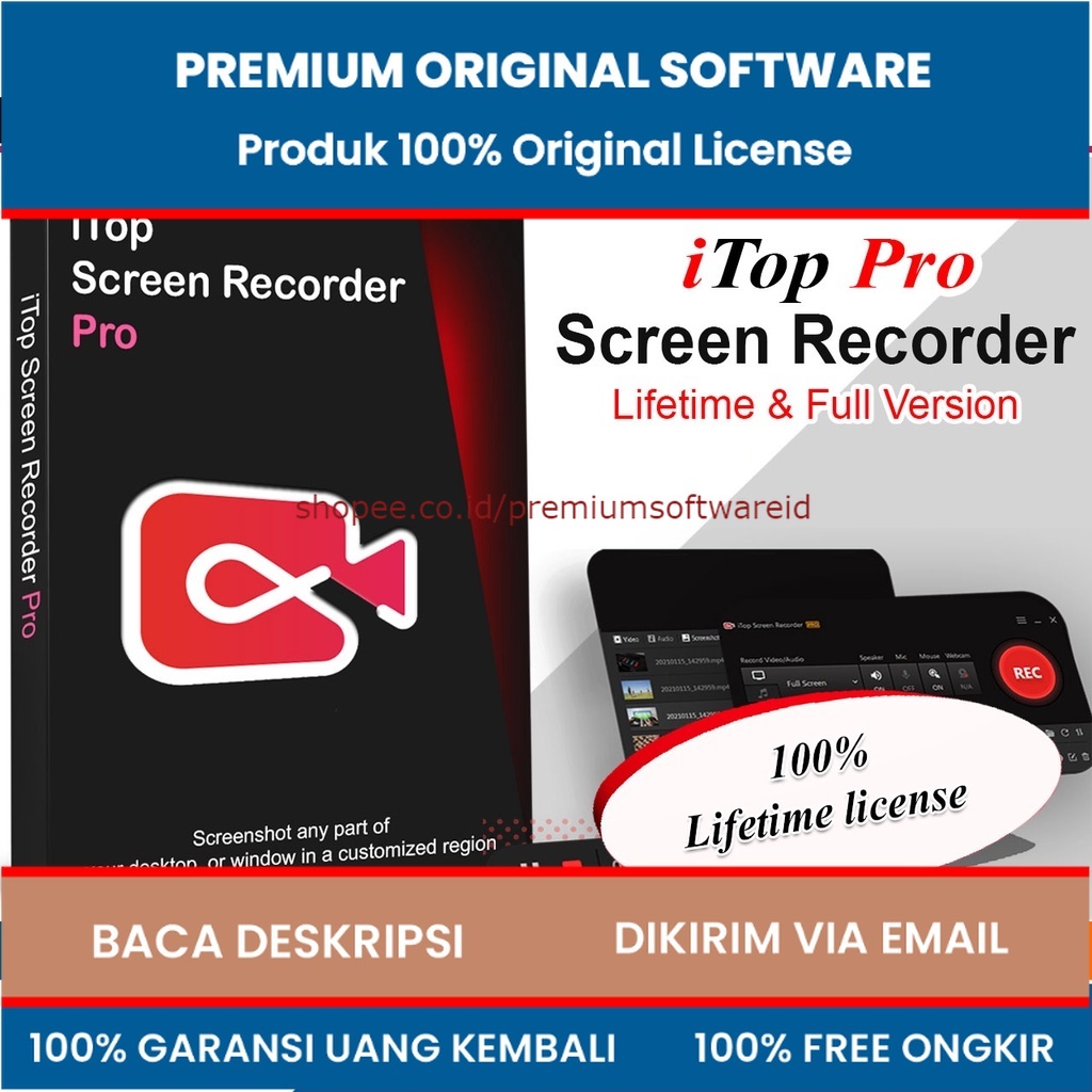 Perekam Layar iTop Screen Recorder Pro 2022 Full Version Lifetime