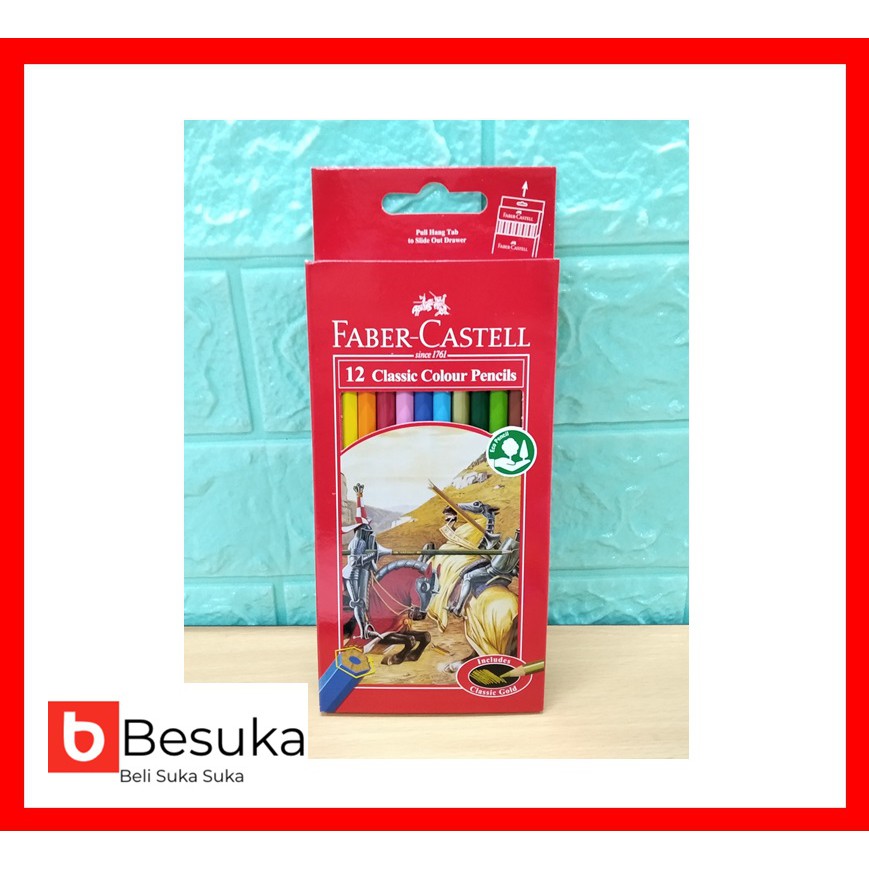 

FABER CASTELL CLASSIC COLOUR PENCIL 12L