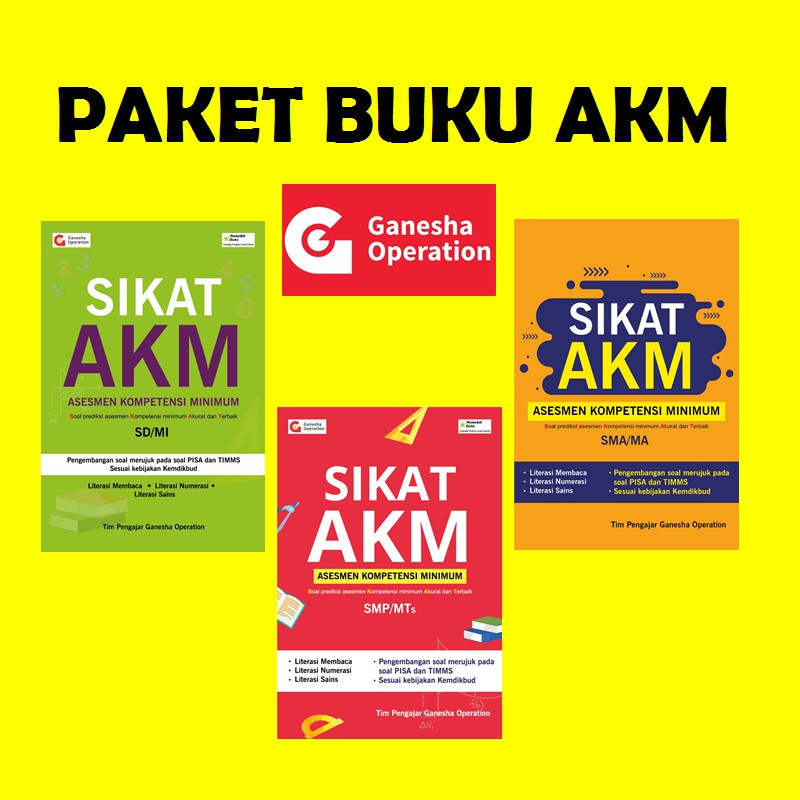 Termurah Buku Akm Ganesha Operation Sikat Akm Akm 2021 Akm Go Buku Asesmen Nasional Shopee Indonesia