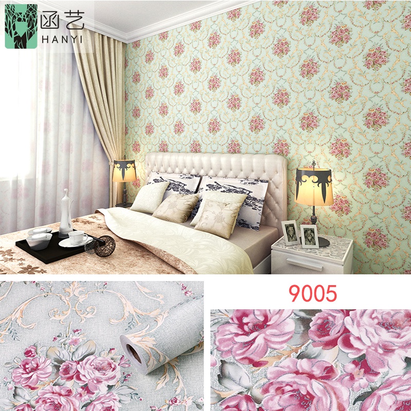 Wallpaper Sticker BUNGA HIJAU TOSCA