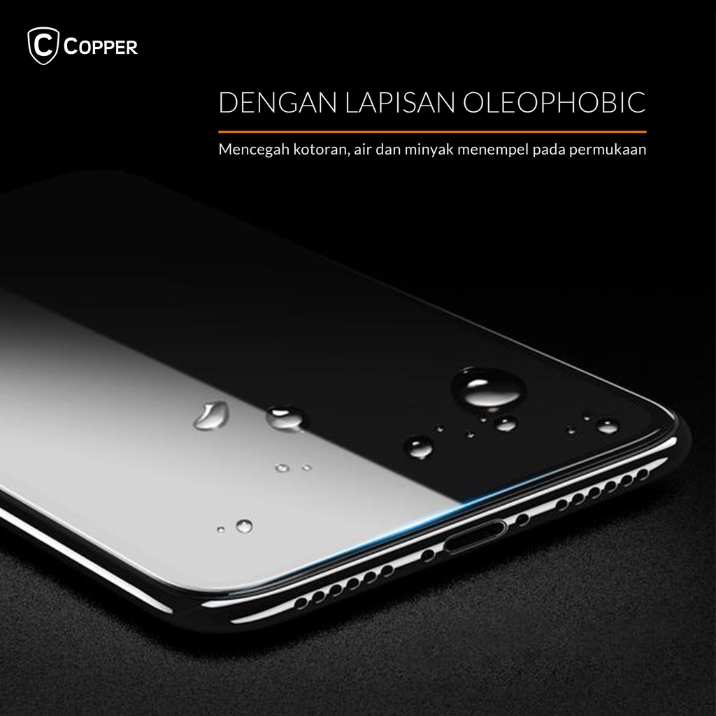 Tecno Spark 6 Go - COPPER Tempered Glass Full Glue PREMIUM Glossy