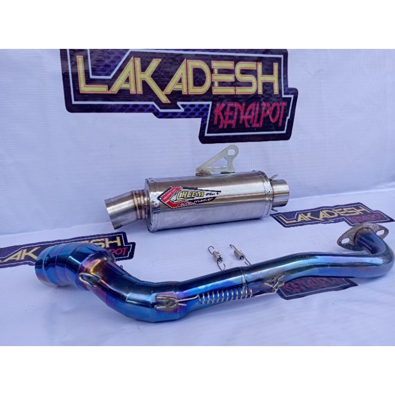 KNALPOT CREAM PIE LEHER BLUEMOON (INLET 38/50) BEAT MIO VARIO AEROX SCOOPY NMAX PCX ADV LEXI DLL