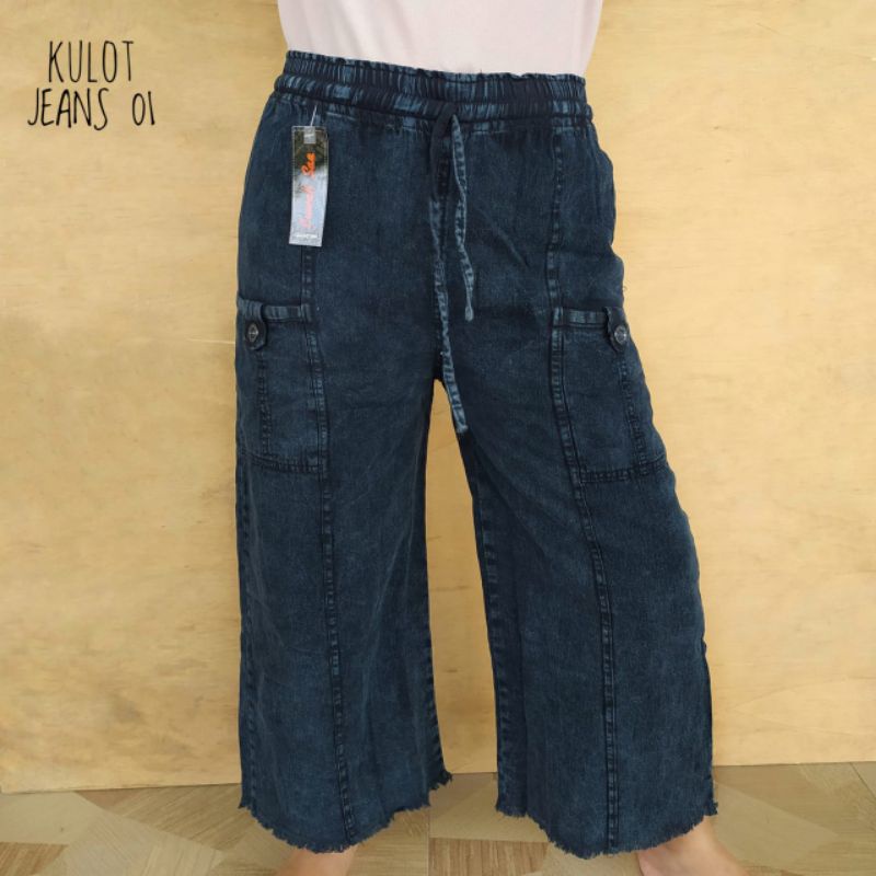 Celana Wanita Celana Casual Celana Semi Jeans Celana Kulot Muslimah All size