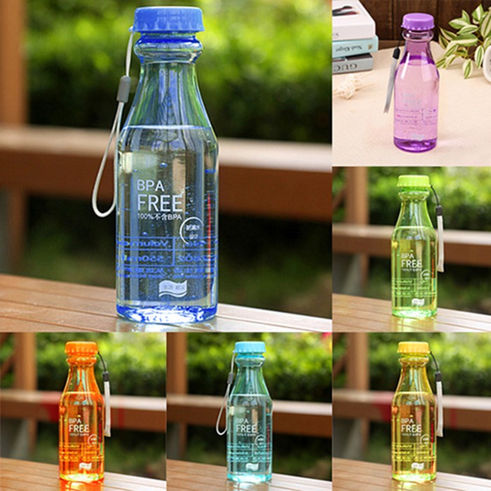 Travelmate Botol Air Minum Unik BPA Free Anti Tumpah (550 Ml) /soft drink bottle-4