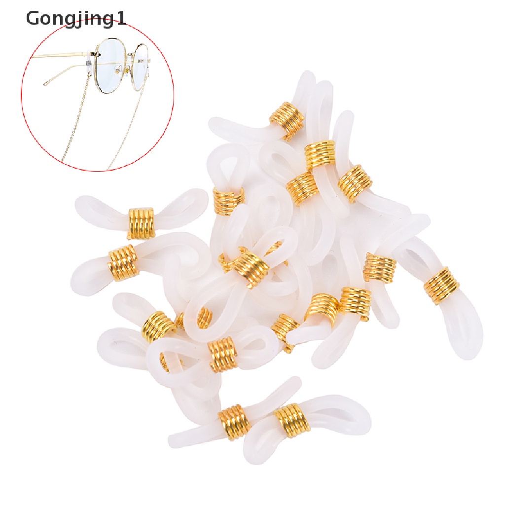 Gongjing1 20Pcs / Set Strap Karet Holder Kacamata DIY