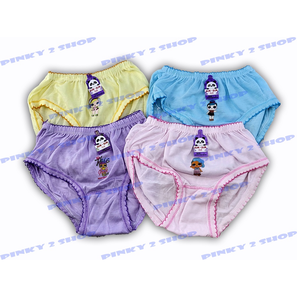 CELANA DALAM ANAK PEREMPUAN MODEL KARET SERUT UKURAN LENGKAP S,M,L,XL