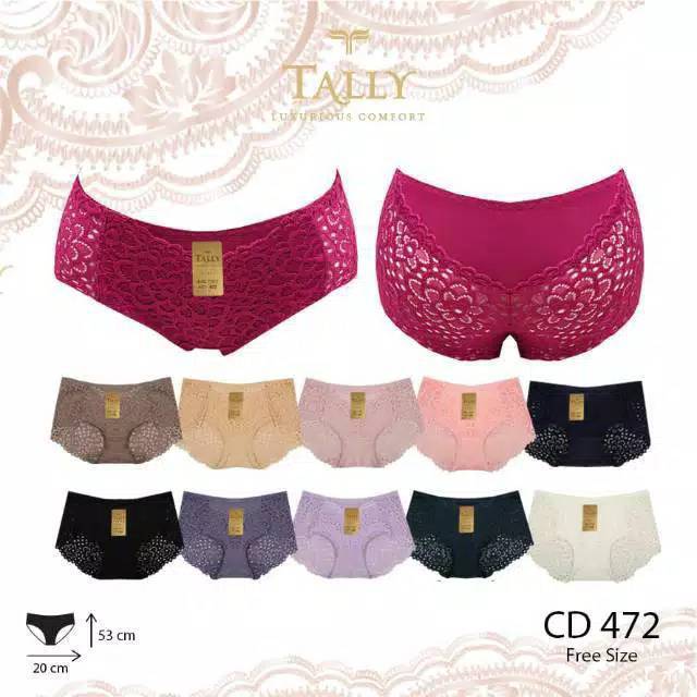 TALLY Cd Brokat Katun 472 Lace Panties Collection Original