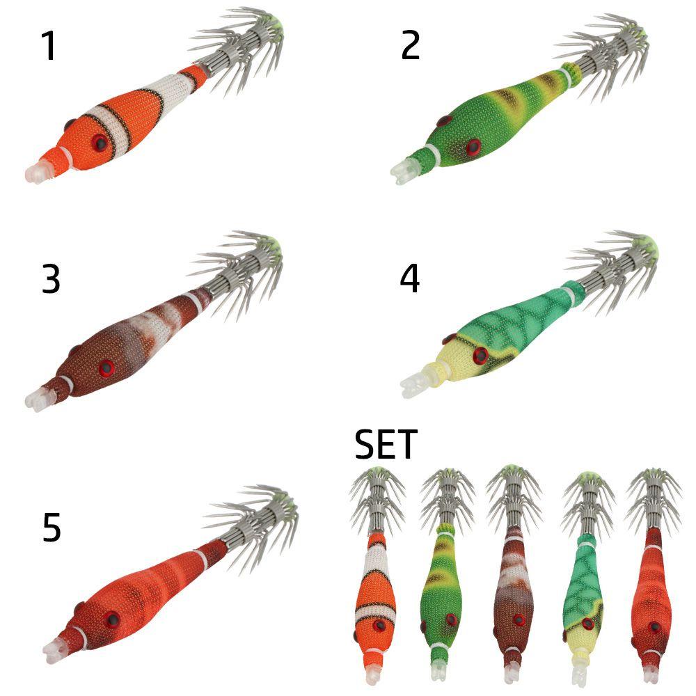 Suyo 5Pcs/Pack Squid Hooks Hot Sale Mikro Mengambang Memancing Aksesoris Lembut Lure Jig