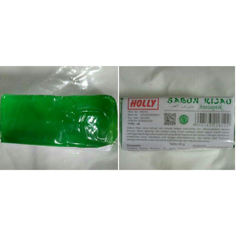 HOLLY SABUN HIJAU ANTISEPTIK 40GR