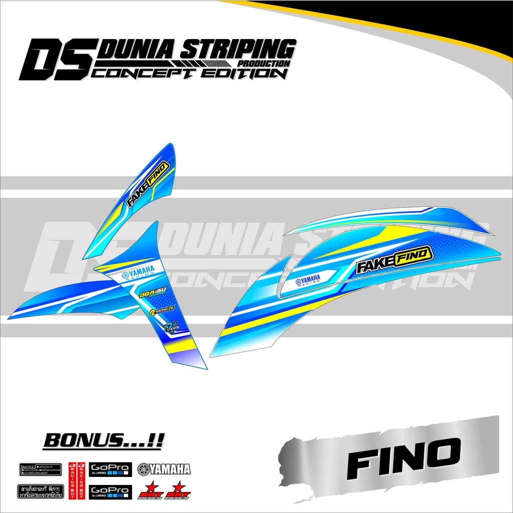 Sticker Striping Fino FI List Variasi DS-06