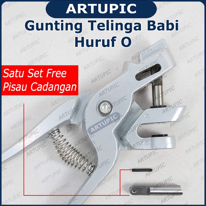 Gunting Telinga Babi Huruf O Tang Gunting Kuping Babi Pig Ear Notcher Scissors Artupic
