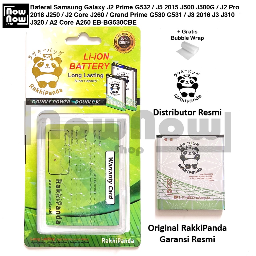 Baterai RakkiPanda Samsung Galaxy J2 Prime G532 - J5 2015 J500 J500G - J2 Pro 2018 J250 - J2 Core J2