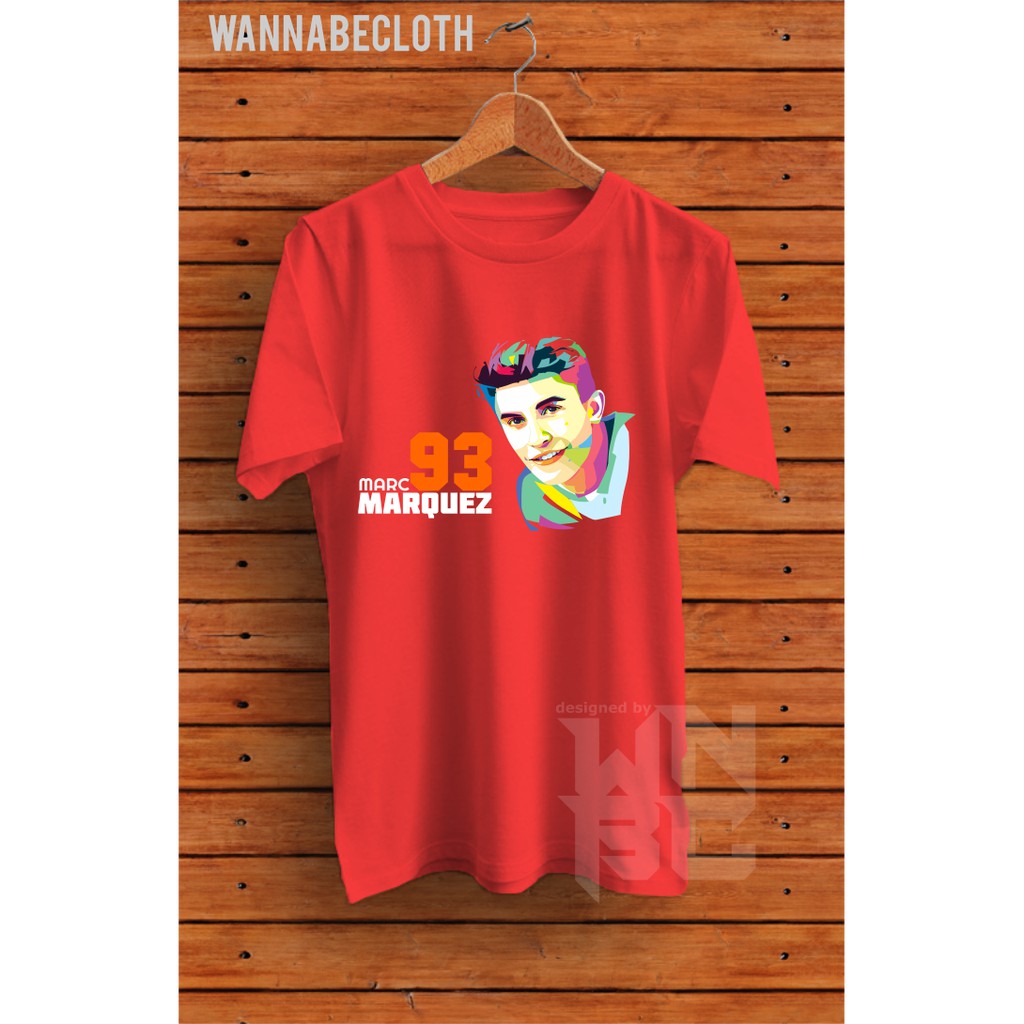 Kaos Marc Marquez Baju T-Shirt Seri WPAP Marc Marquez