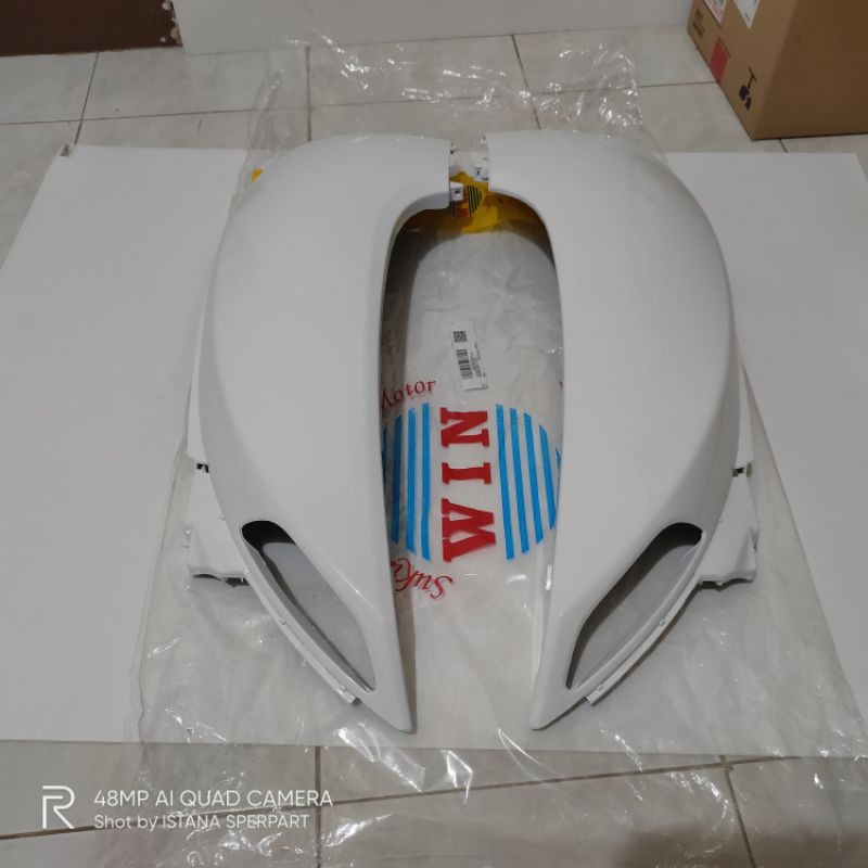 cover body tebeng belakang kanan kiri scoopy fi K16 2013 2016 putih non original Merk Win
