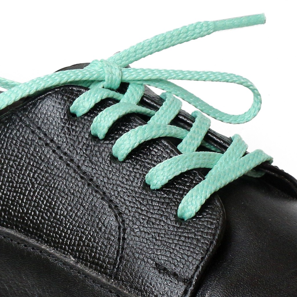 MR Shoelaces TH18 Hakka (Turquoise) Tali Sepatu Lilin Gepeng Thin 3-4mm (Waxed Laces) 50cm 80cm 120cm 150cm Tosca