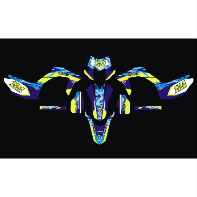 Decal CRF 150L Blue Army