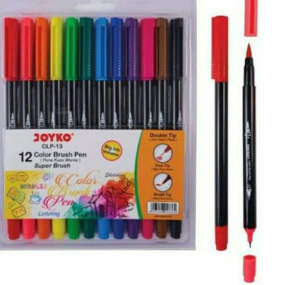 

ML0 Spidol Color Brush Pen Joyko CLP-13 Super Brush Model Terkini