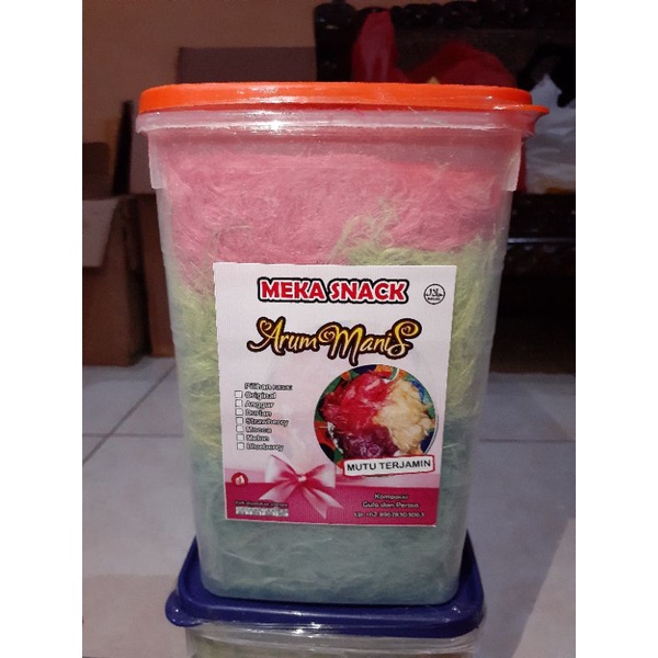 

[Meka Snack] Rambut nenek Arumanis Harum manis Arbanat 500gr free toples