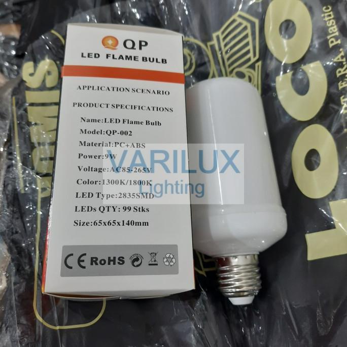 Gilaa!!! Lampu Api Qp 9 Watt 3 Mode Fitting E27 Terlaris