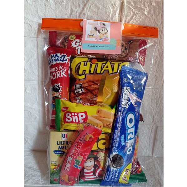 Bingkisan Ulang Tahun Anak/Snack Ultah anak/paket ultah anak