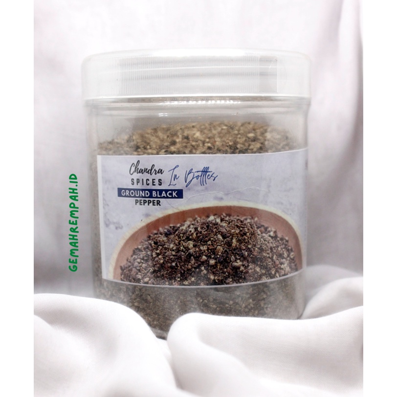 

Lada hitam giling kasar (toples) / Ground black pepper 300gr