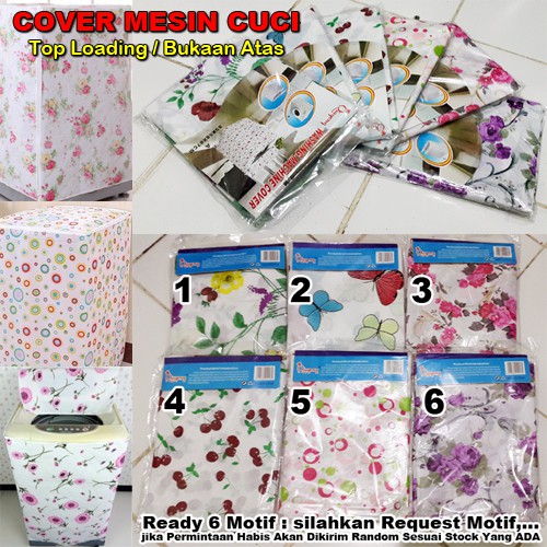 Jual Cover Mesin Cuci Bukaan Atas Cover Mesin Cuci Top Loading Shopee Indonesia