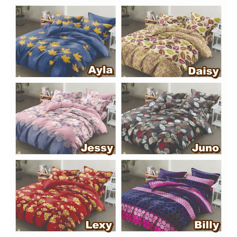 Instore - Sprei Illusions Disperse Ukuran 180x200 Bantal 4 - Internal Group