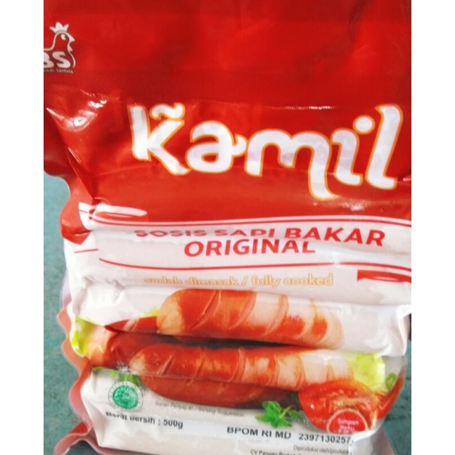 

Kamil sosis bakar jumbo original isi6 500g