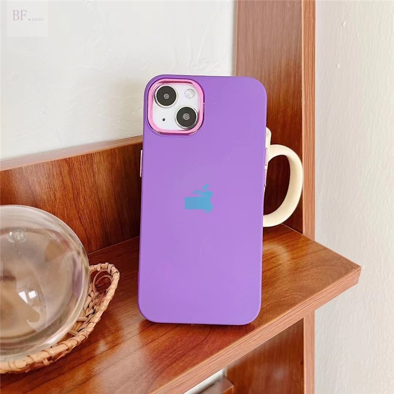 Soft Case Silikon Pelindung Lensa Warna Untuk Iphone 11 12 13 Pro Max