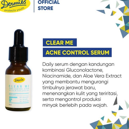 Dermies Clear Me Acne Control Serum 20 ml - Serum Wajah berjerawat
