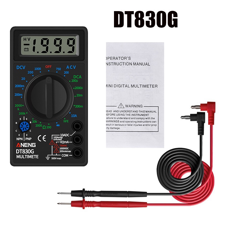 DT-9205A Multimeter Digital AC/DC Voltage Tester / Multitester Digital XL830L Avometer Digital /DT830/DT266/YX1000A