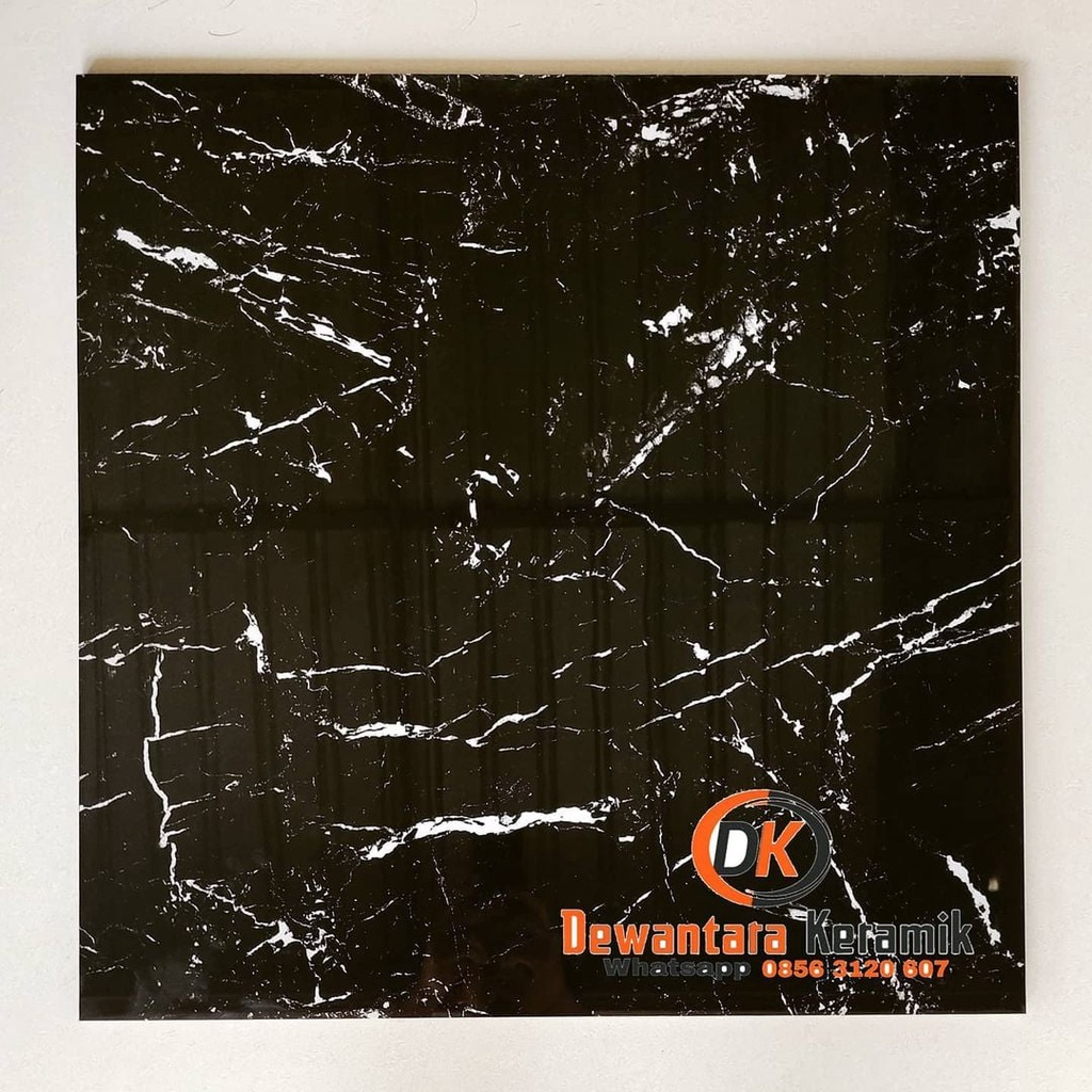 Granit Hitam Motif 60x60 Ceranosa Linea BK Kilap Kaca Pare Kediri