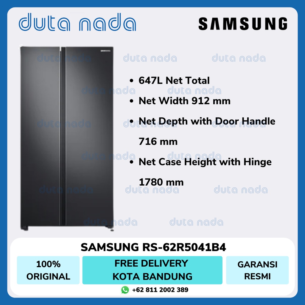 SAMSUNG Kulkas Side By Side RS-62R5041B4