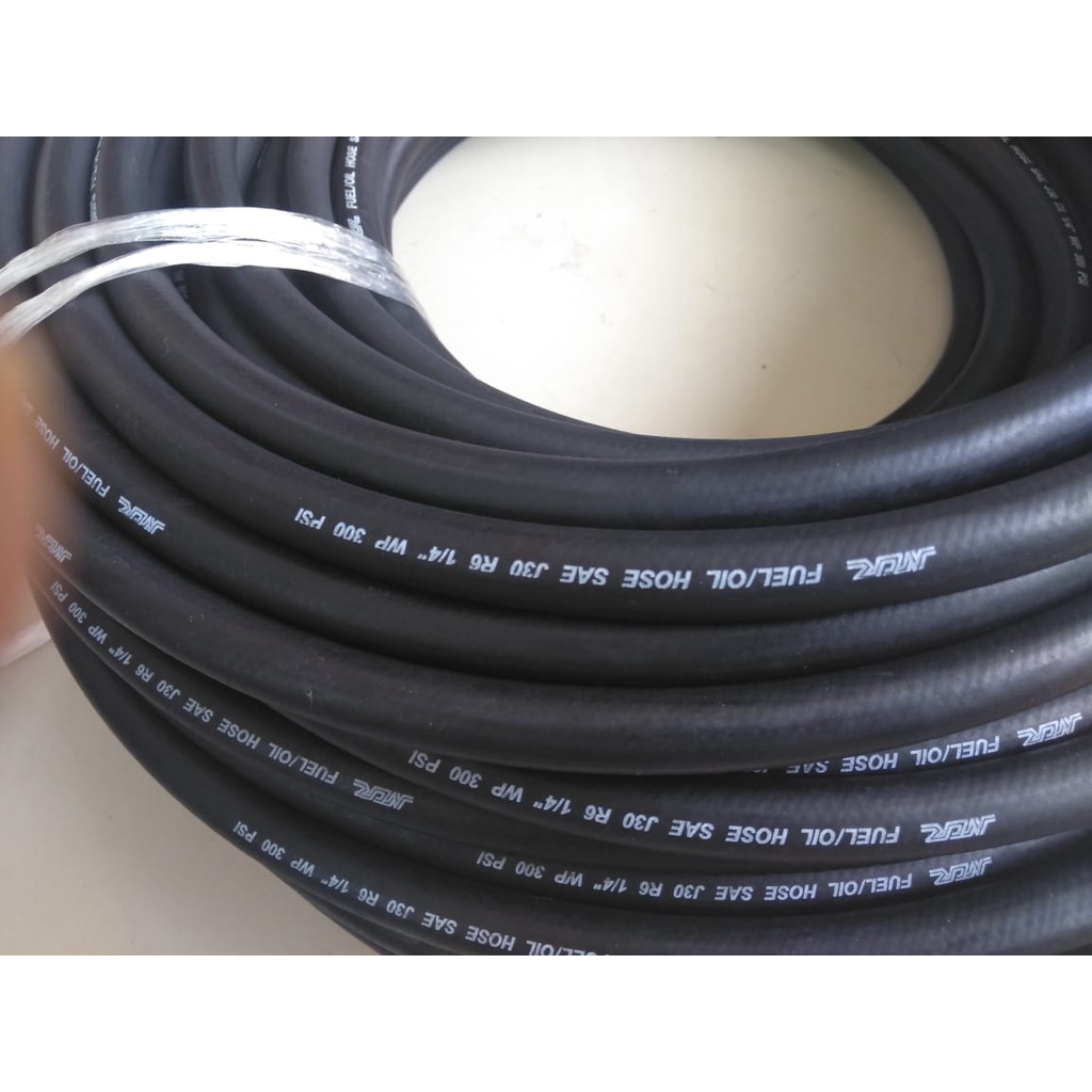 Selang Minyak NCR FUEL/OIL HOSE SAE J30 R1 ukuran 3/8 Inc(9,5mm)