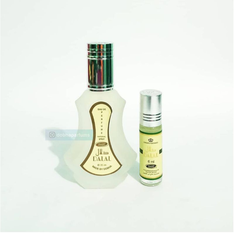 Paket parfum dobha spray 35 ml dan roll on 6ml aroma Golden sand original