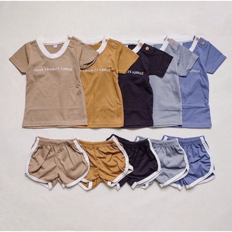 RACHIDKIDS / DAILY SET ANAK / SETELAN ANAK LUCU / CORAL SET