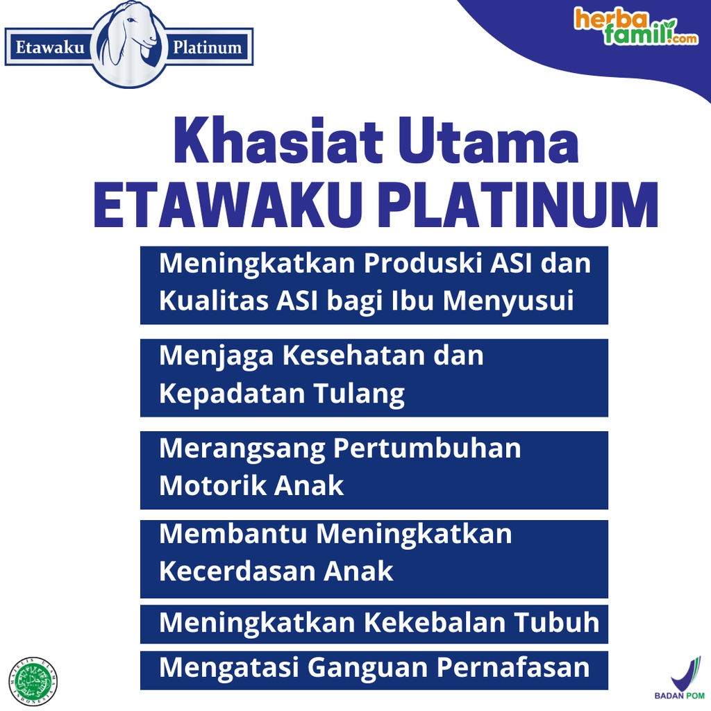 [PROMO] 3 BOX SUSU KAMBING ETAWAKU PLATINUM &amp; KRIMER NABATI BUBUK 200 gr / SUSU KUALITAS PREMIUM LOW SUGAR