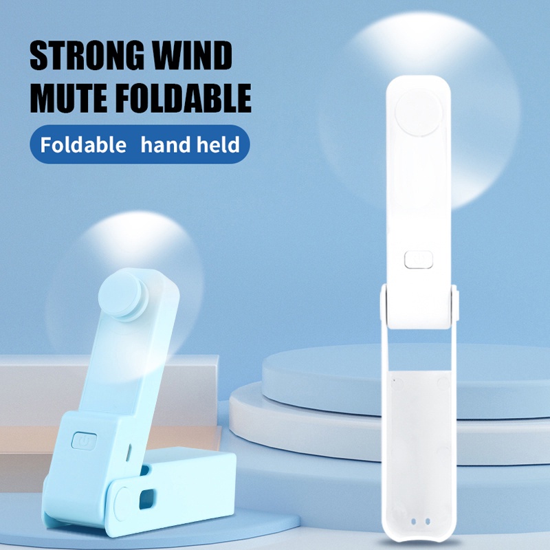 Kipas Angin Saku Mini Handheld / Meja USB Rechargeable Portable Untuk Pelajar / Kantor / Outdoor