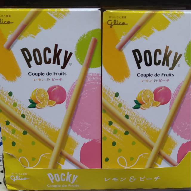 

Pocky couple de fruits orange & peach impor japan