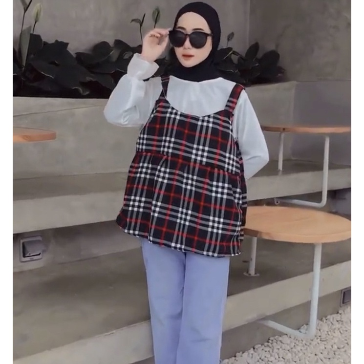 MOLY TOP 2IN1 / BLOUSE FLANEL 2IN1 TERBARU