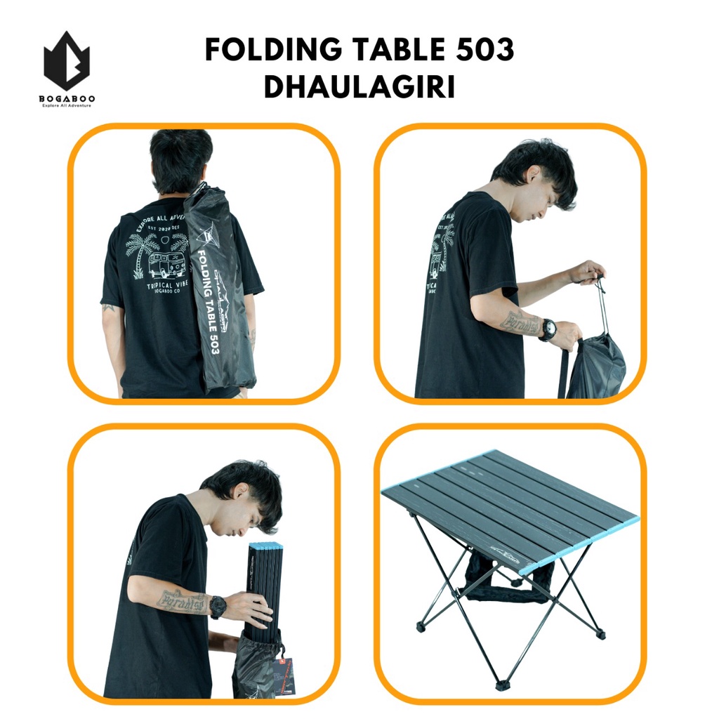 Meja Lipat 503 Dhaulagiri - Folding Table 503 - meja outdoor - meja hiking - meja lipet